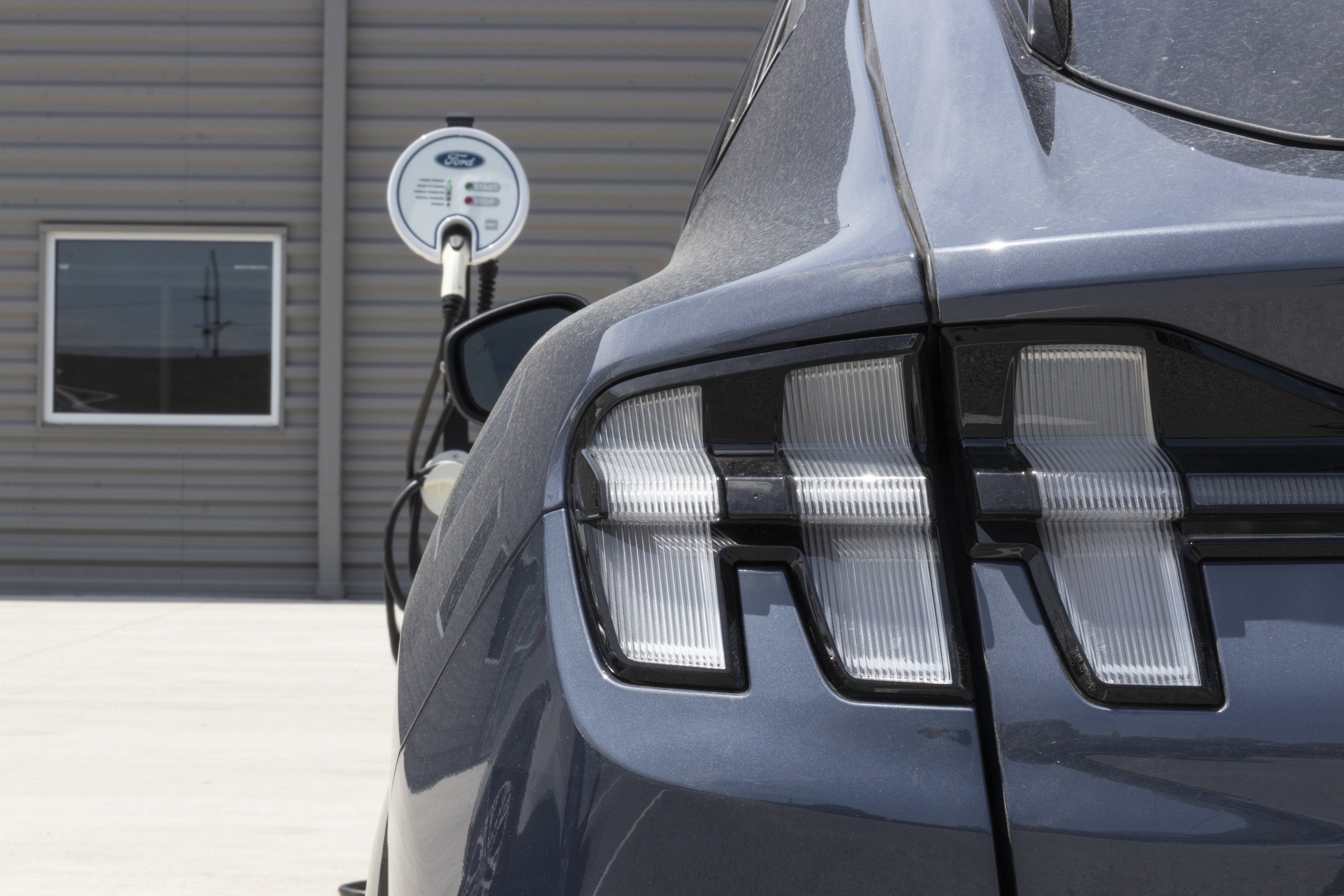 Ford Mustang electric stock image