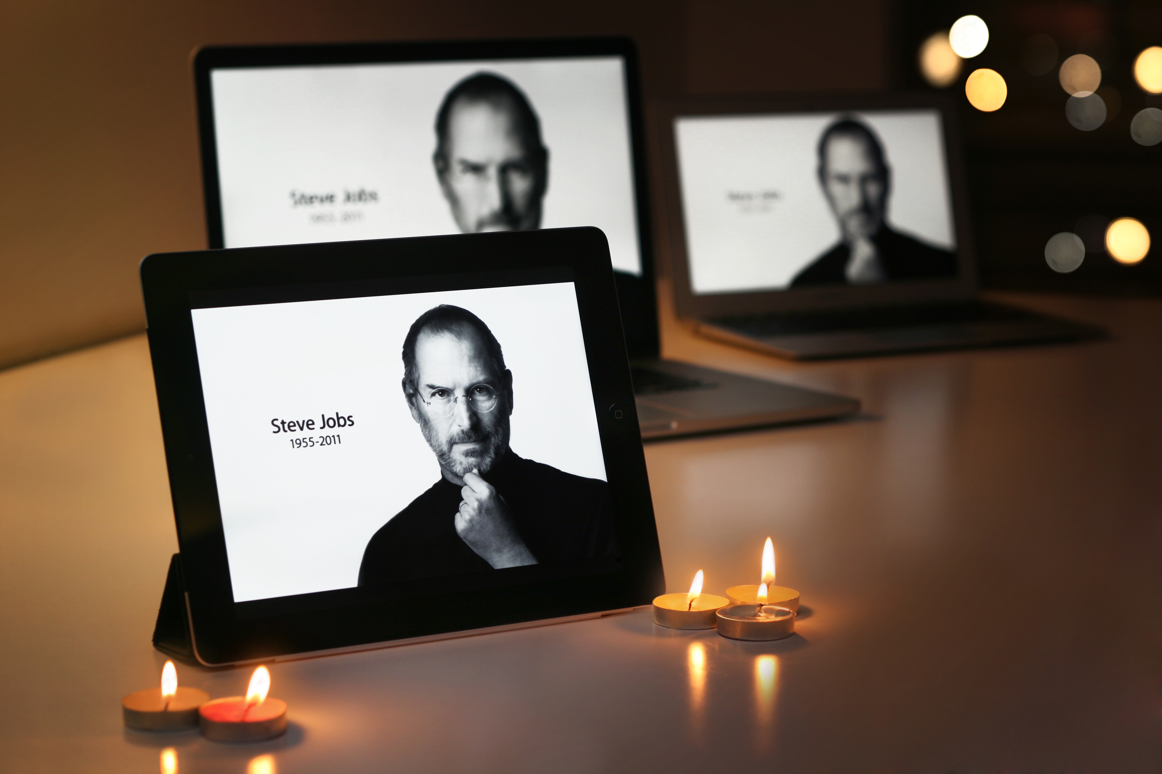 Apple Steve Jobs stock image