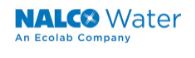 nalco water spelled out in blue text