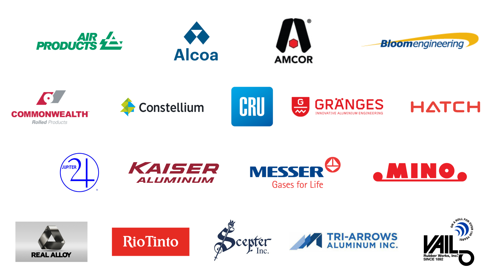 Logos of meeting sponsors