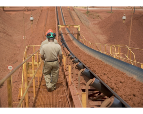 Bauxite mining stock photo -- IAI