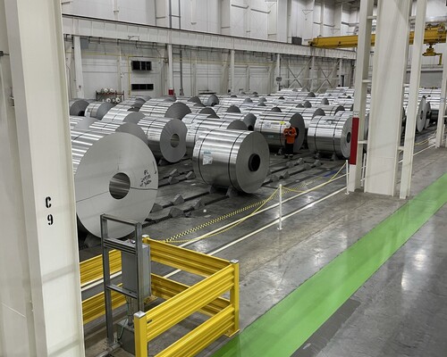 Constellium automotive aluminum rolling facility in Bowling Green, KY.